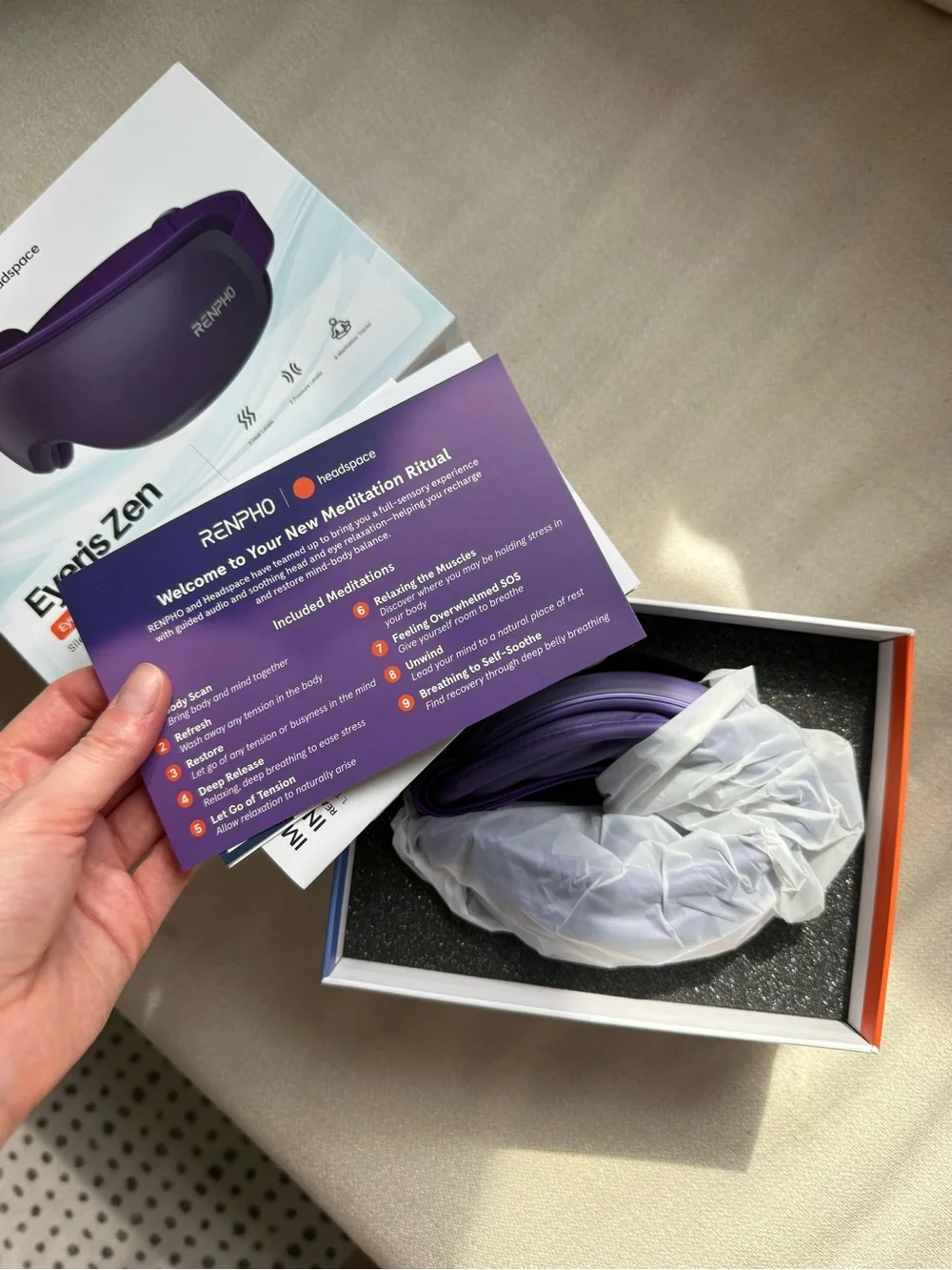 NWT RENPHO x Headspace Eyeris Zen Eye Massager